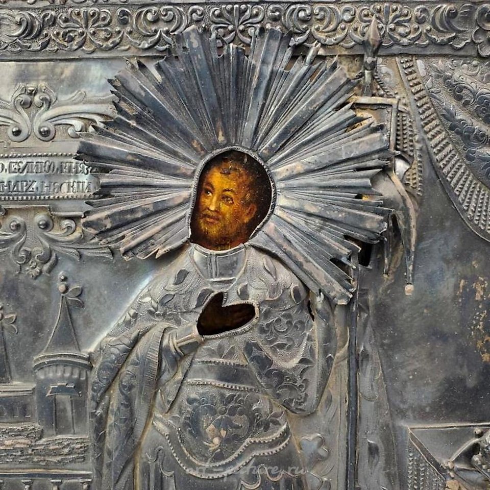 Russian silver , Antique 19th Century Russian Silver Icon Circa 1865