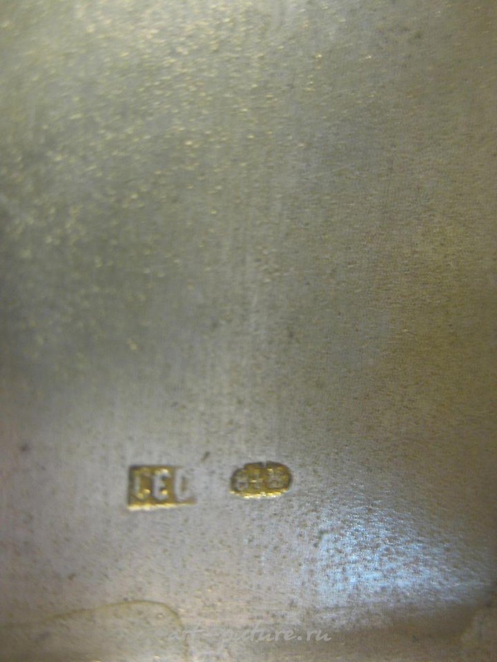 Russian silver , Levin Russian Imperial 84 silver cigarette case, 19th c