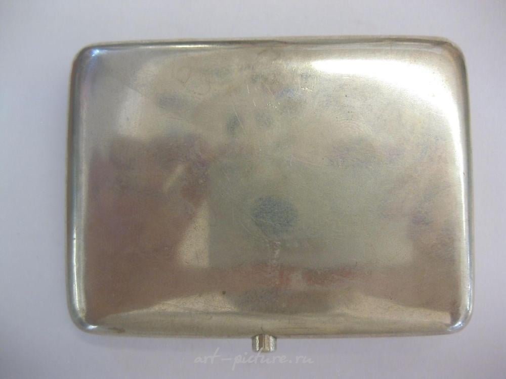 Russian silver , Levin Russian Imperial 84 silver cigarette case, 19th c
