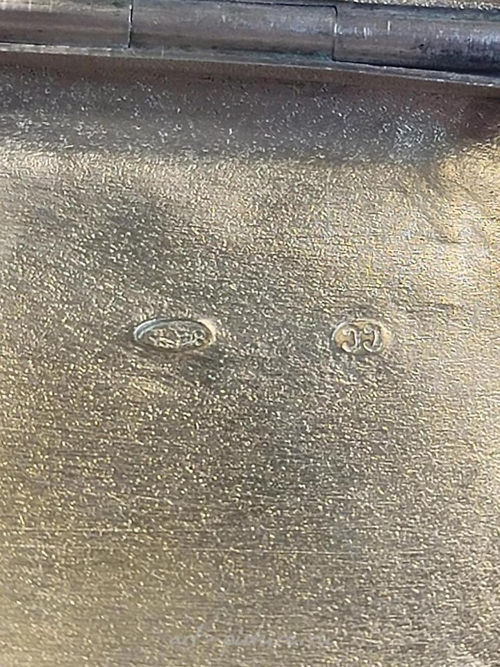 Russian silver , ANTIQUE RUSSIAN SILVER GOLD GEMSTONES CIGARETTE CASE