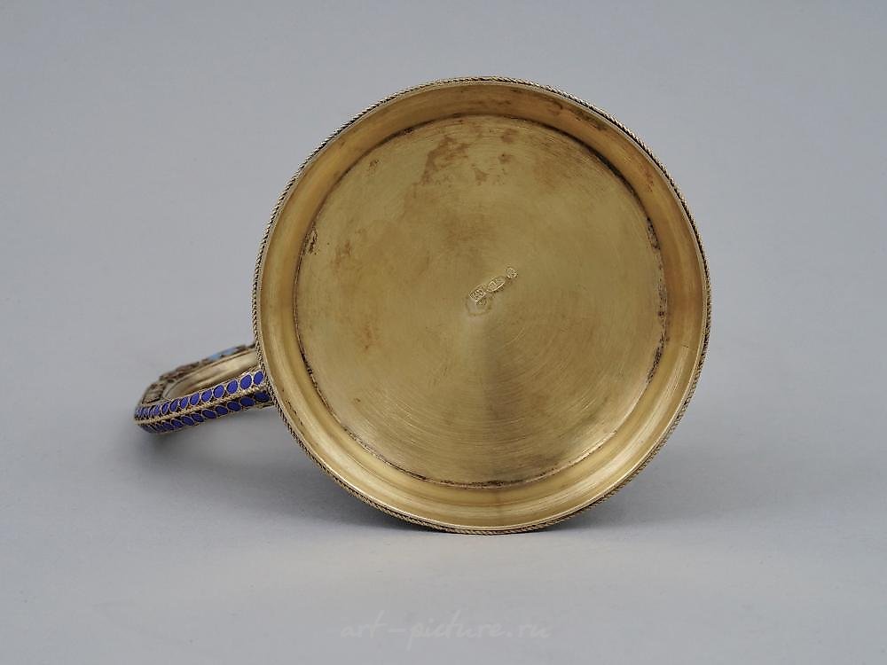 Russian silver , A RUSSIAN SILVER AND CLOISONNE ENAMEL BELT, CIRCA 1900S.