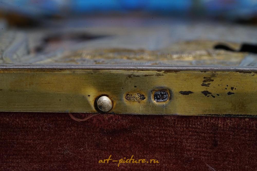 Russian silver , A RUSSIAN ICON OF CHRIST PANTOCRATOR IN SILVER RIZA, 19TH CE...