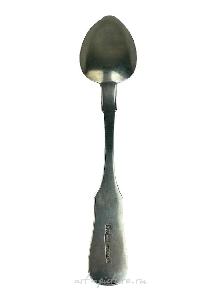 Русское серебро , Антикварная серебряная ложка русского производства 84 пробы.