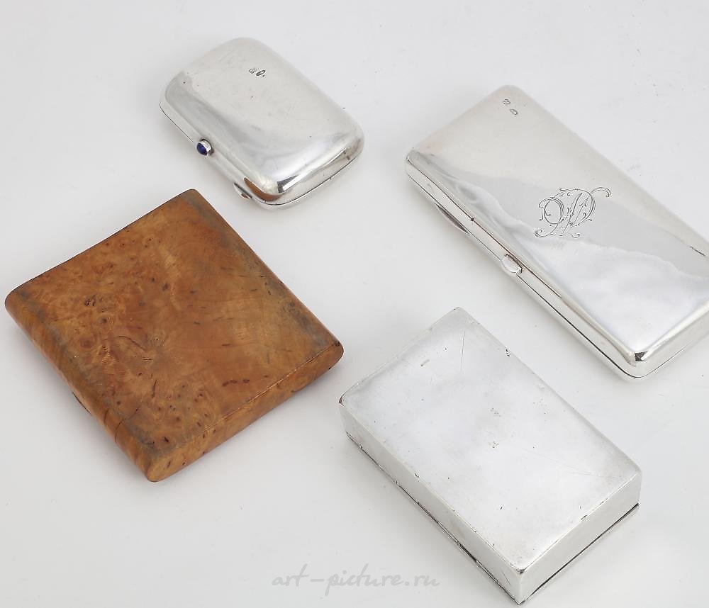 俄罗斯银 , 四个俄罗斯银烟盒