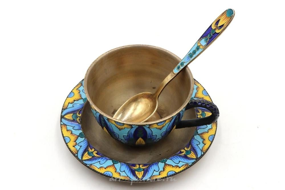 Russian silver , Antique Figural Sterling Silver Cup