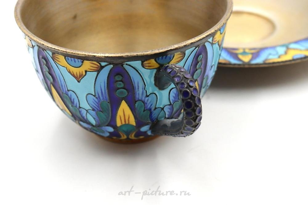 Russian silver , Antique Figural Sterling Silver Cup
