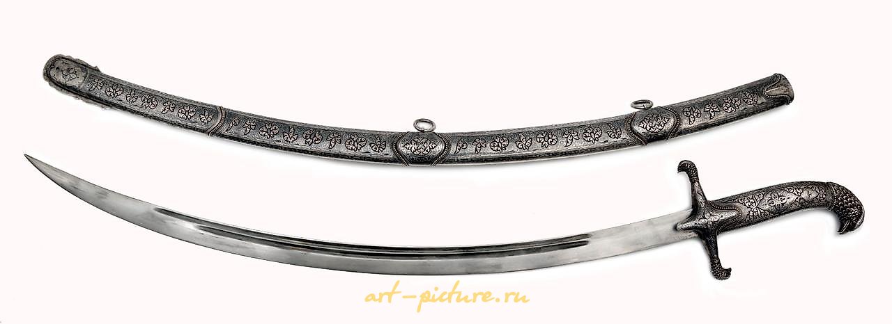 Russian silver , A Fabulous Russian Imperial Presentation Sword in Niello Silver...