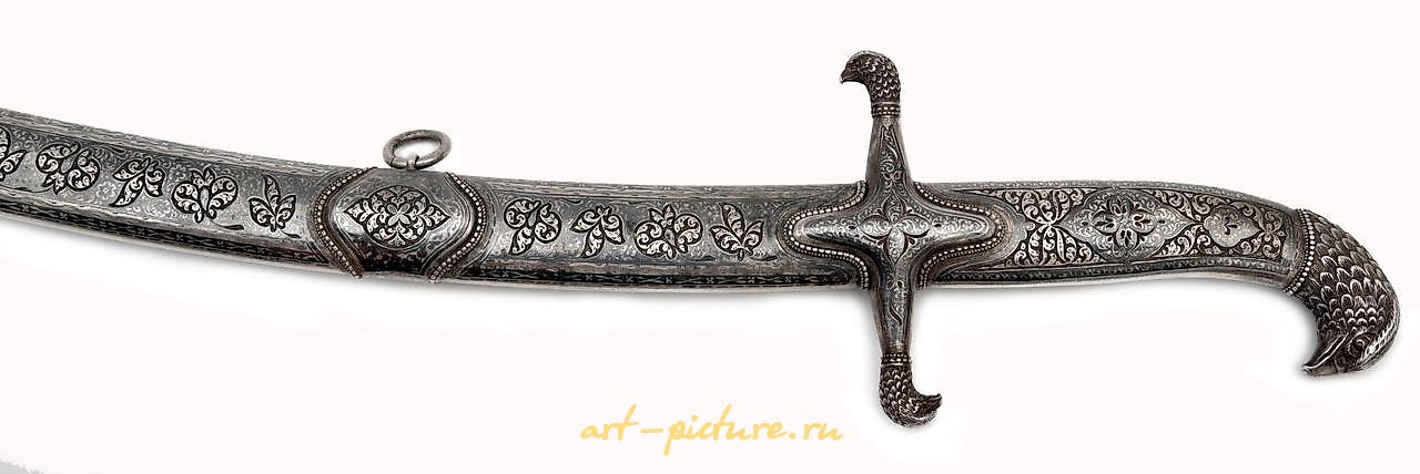 Russian silver , A Fabulous Russian Imperial Presentation Sword in Niello Silver...