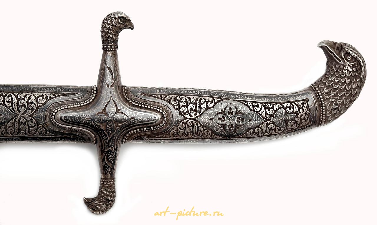 Russian silver , A Fabulous Russian Imperial Presentation Sword in Niello Silver...
