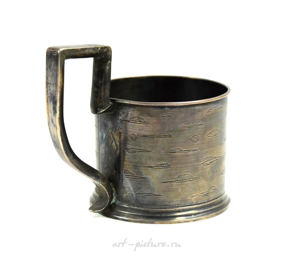 Russian silver , 19th century Russian Imperial Sterling Silver Tea Glass Holder