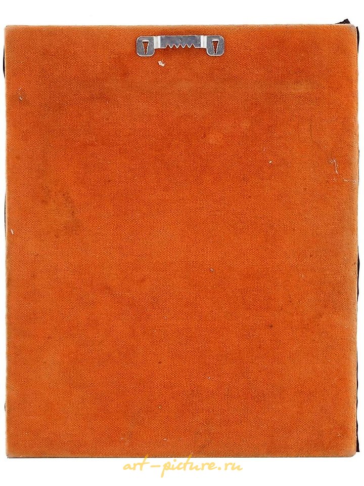 俄罗斯银 , 古董俄罗斯东正教基督像，带有银边框。