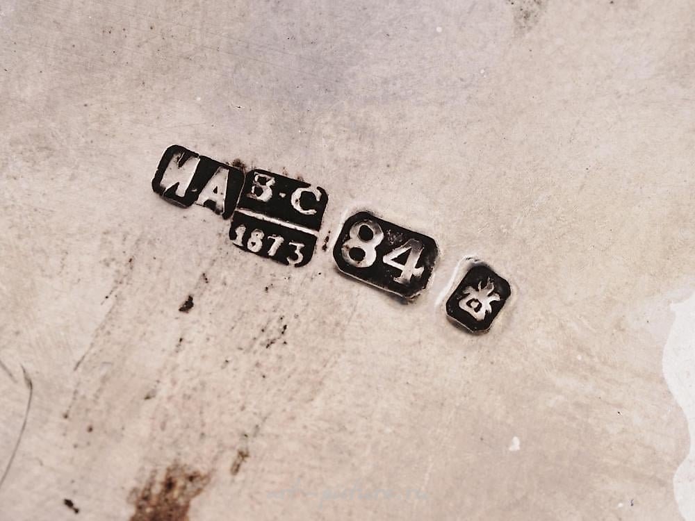 Russian silver , RARE 84 SILVER JUDAICA RUSSIAN IMPERIAL INKWELL