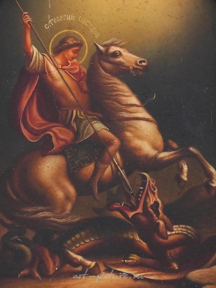 Russian silver , RUSSIAN 84 SILVER AND ENAMEL ICON OF SAINT VLADIMIR