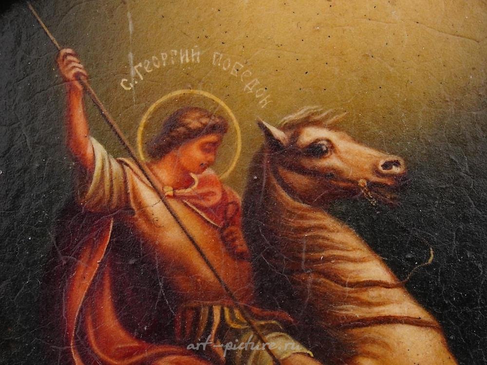 Russian silver , RUSSIAN 84 SILVER AND ENAMEL ICON OF SAINT VLADIMIR