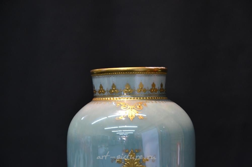 Royal Vienna Porcelain , 19th C. Royal Vienna "Ruth" Porcelain Vase