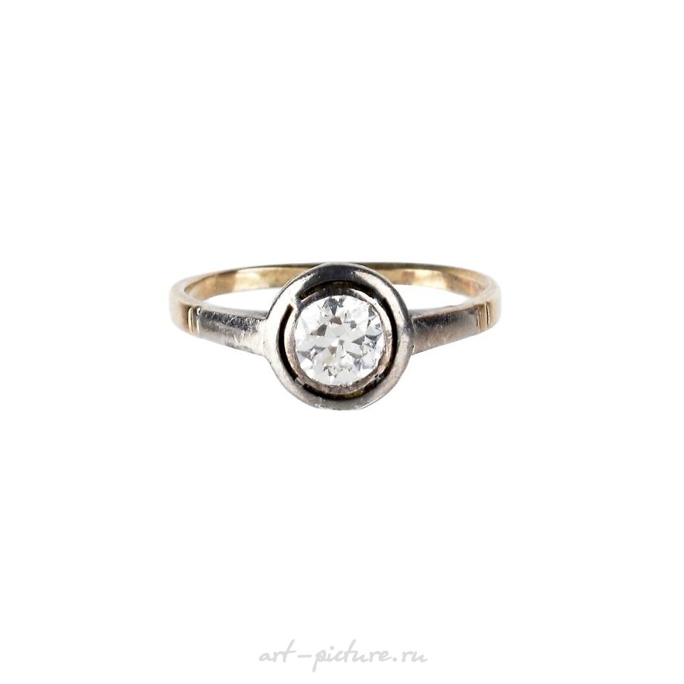 俄罗斯银 , 14克拉黄金钻石戒指
