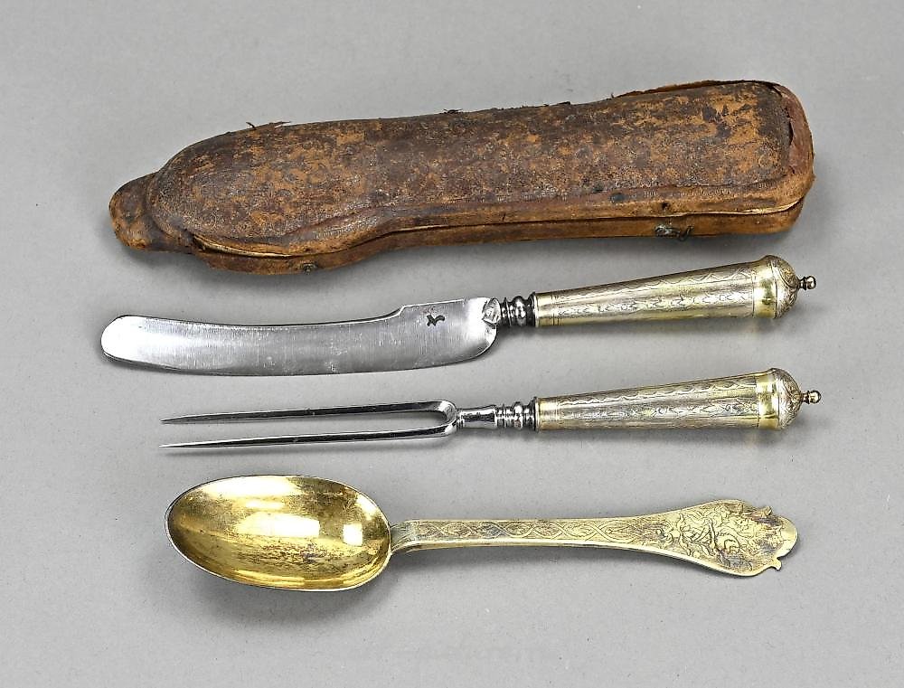 俄罗斯银 , 银质餐具套装