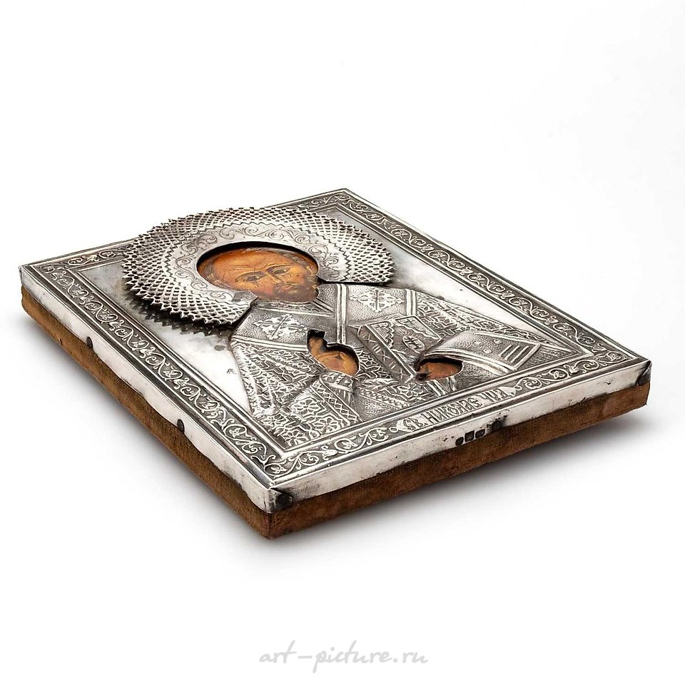 Русское серебро , Серебряная икона позднего XIX века