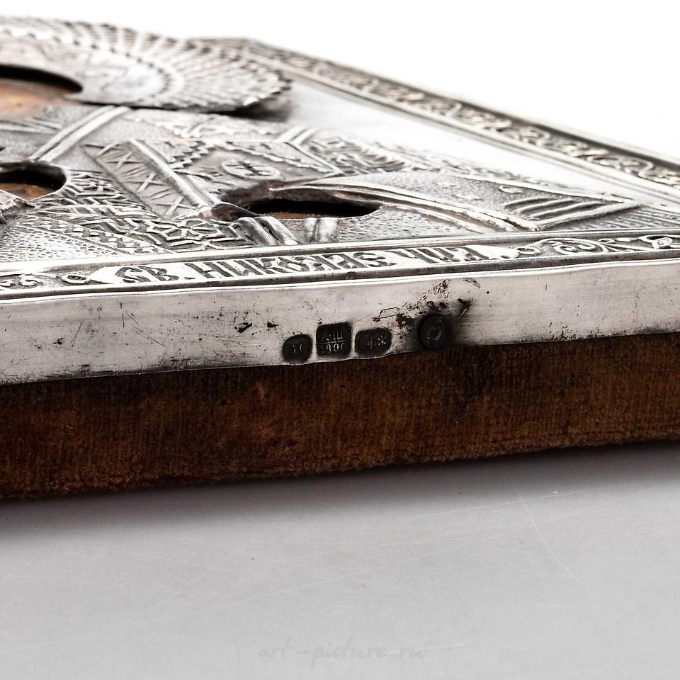 Русское серебро , Серебряная икона позднего XIX века