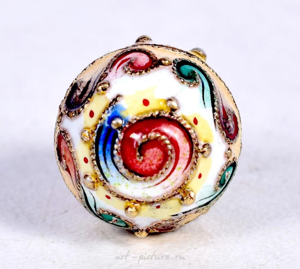 Russian silver , A RUSSIAN 14CT GOLD AND ENAMEL EGG PENDANT. 2.4 grams. 2 cm ...
