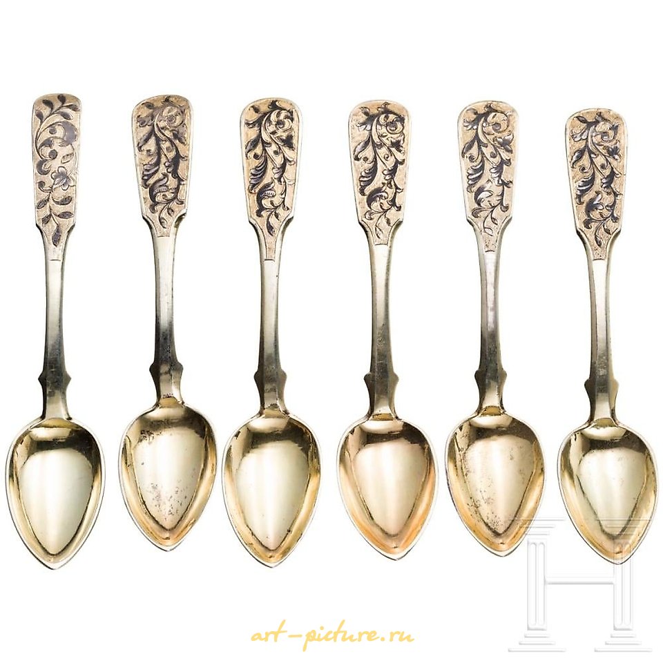 Русское серебро , Набор столовых предметов