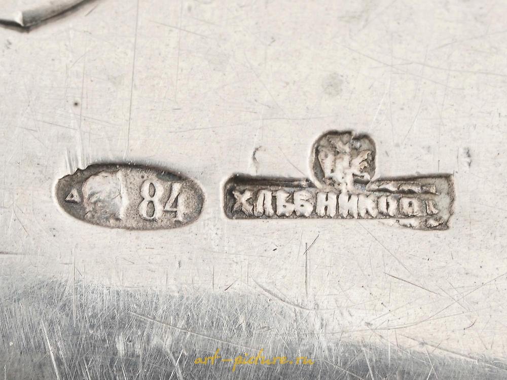 Русское серебро , Серебряная сумочка с гравировкой в императорском русском стиле