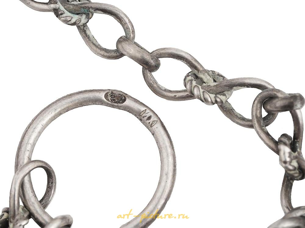 Русское серебро , Серебряная сумочка с гравировкой в императорском русском стиле