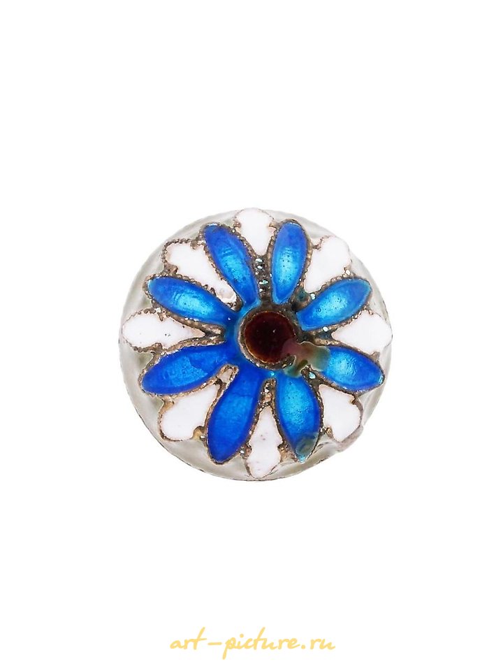 Русское серебро , Русская серебряная подвеска в форме яйца с позолотой и эмалью