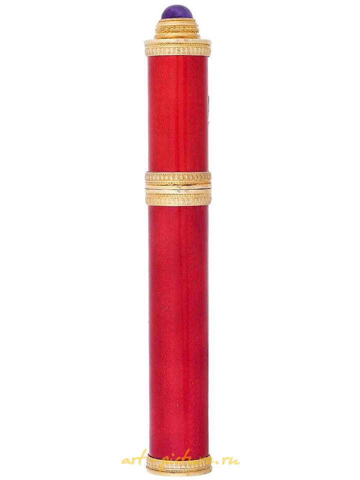 俄罗斯银 , 俄罗斯镀金银烟盒。