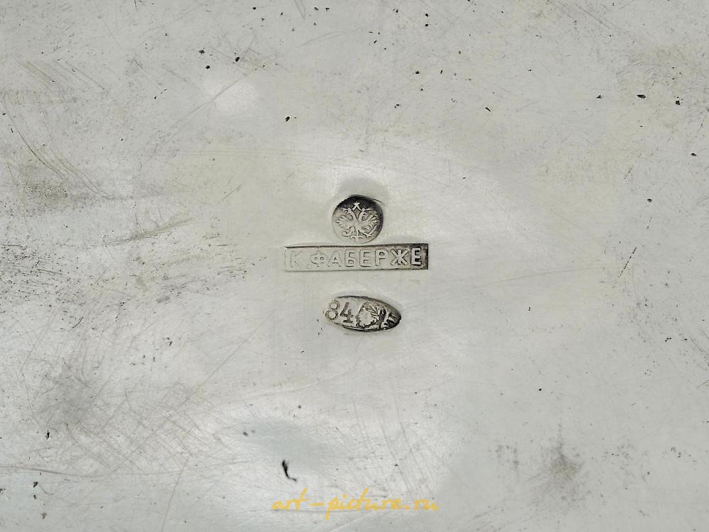 俄罗斯银 , 俄罗斯银质铲子，84品质，镶有宝石。