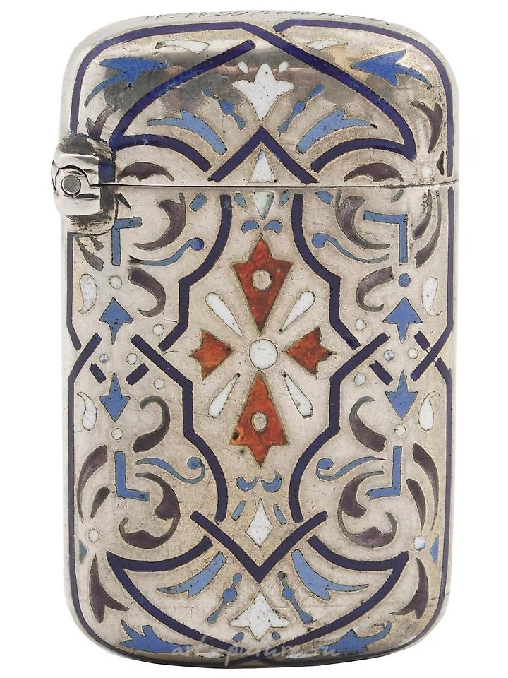 俄罗斯银 , 皇家俄罗斯银质珐琅打火机座