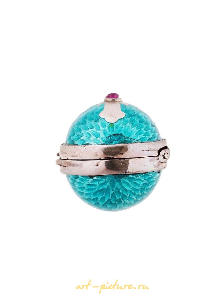 俄罗斯银 , 俄罗斯银质珐琅复活节蛋形吊饰