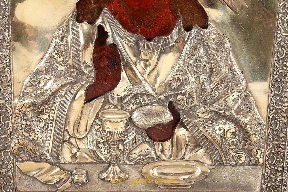 Russian silver , Russian Silver and Enamel Icon