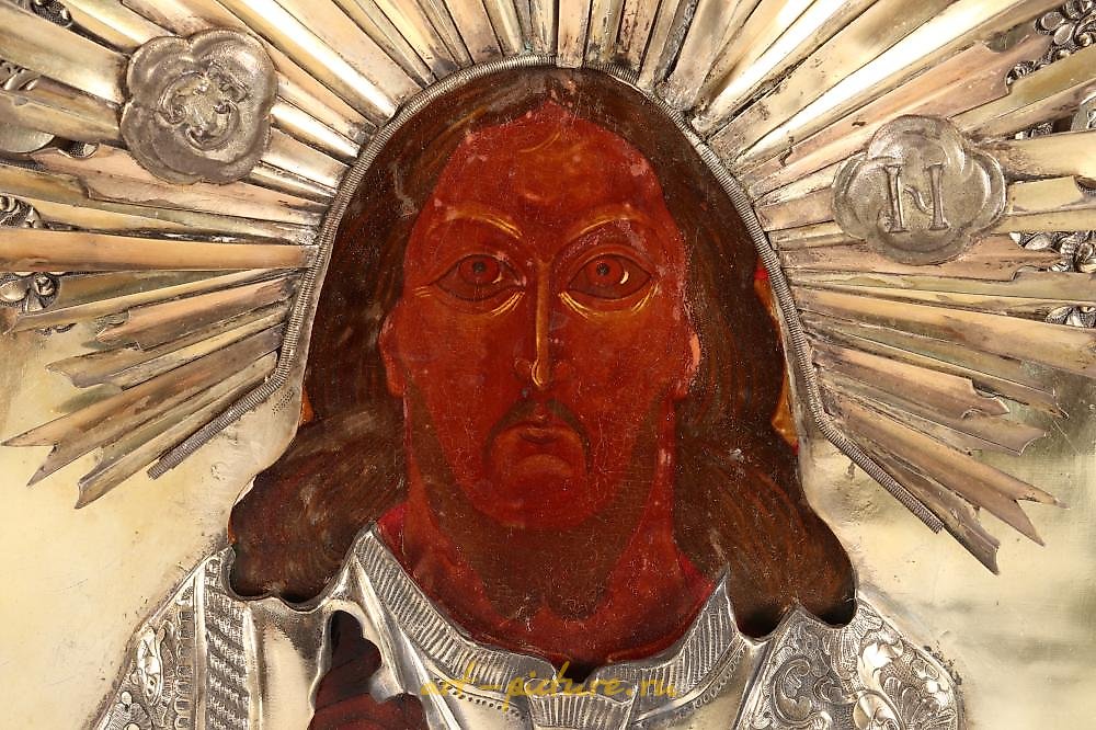 Russian silver , Russian Silver and Enamel Icon