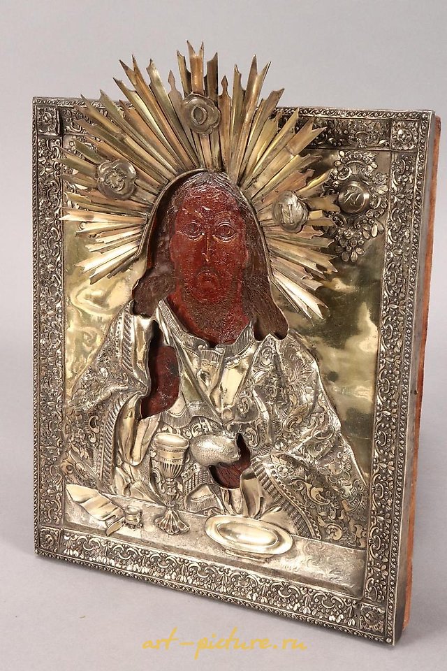 Russian silver , Russian Silver and Enamel Icon
