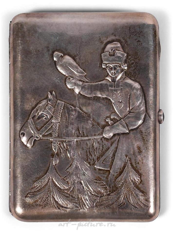 Russian silver , RUSSIAN SILVER CIGARETTE CASE