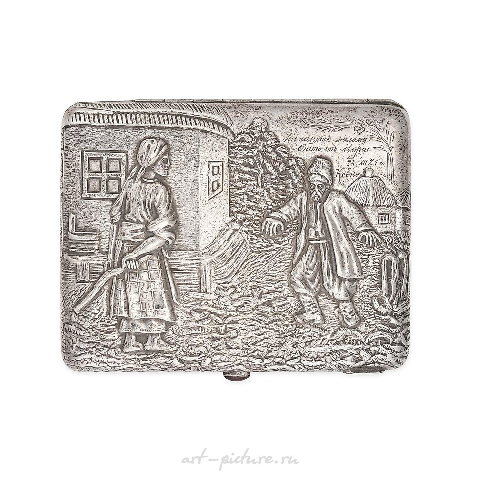 Russian silver , NO RESERVE - A FINE ANTIQUE IMPERIAL RUSSIAN SILVER ENAMEL C...