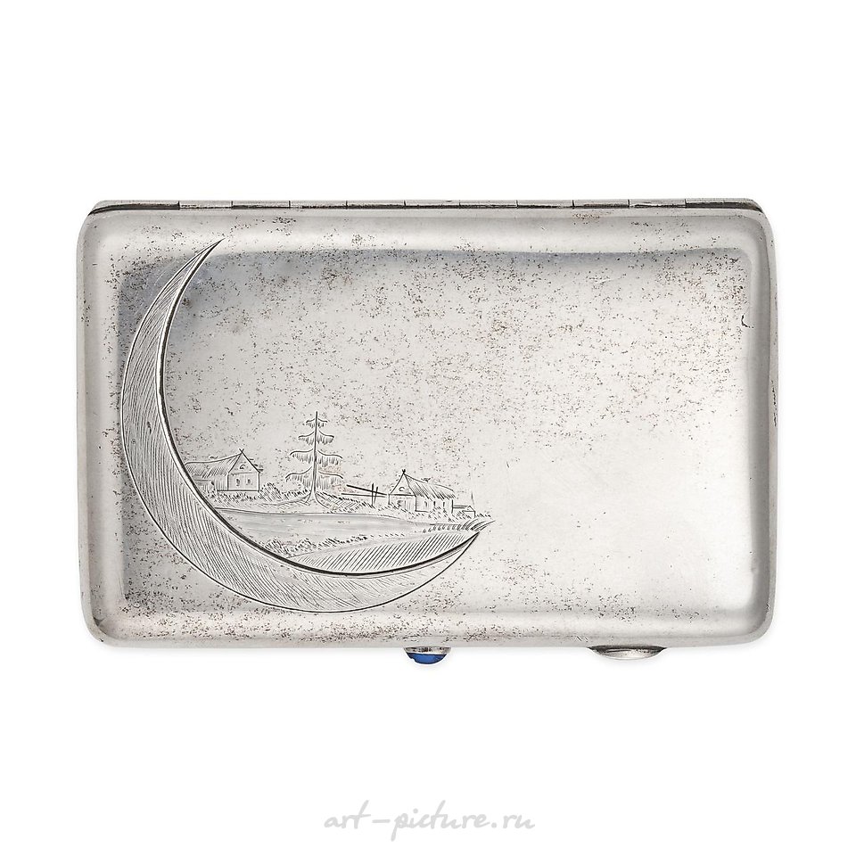 Russian silver , NO RESERVE - A FINE ANTIQUE IMPERIAL RUSSIAN SILVER CIGARETTE...