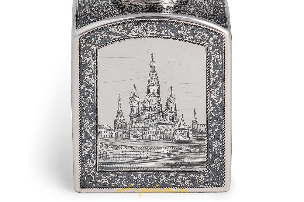 俄罗斯银 , 俄罗斯银茶具与黑色，莫斯科，1899-1908年