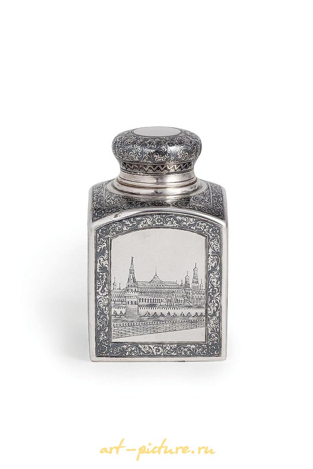 俄罗斯银 , 俄罗斯银茶具与黑色，莫斯科，1899-1908年