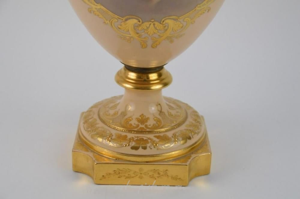 Royal Vienna Porcelain , A LARGE ROYAL VIENNA VASE 26 INCHES HIGH