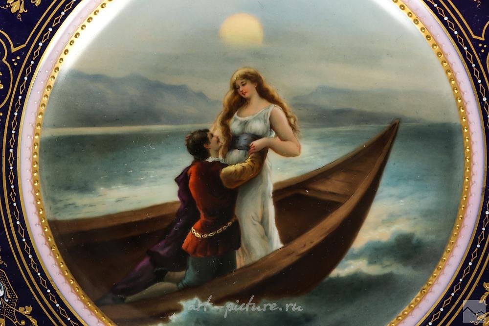 Royal Vienna Porcelain , Royal Vienna Porcelain Neoclassical Cabinet Plate