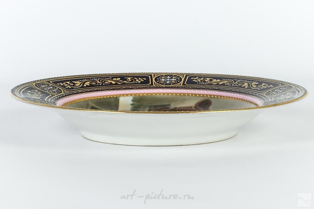 Royal Vienna Porcelain , Royal Vienna FORSTER Gilt Porcelain Cabinet Plate