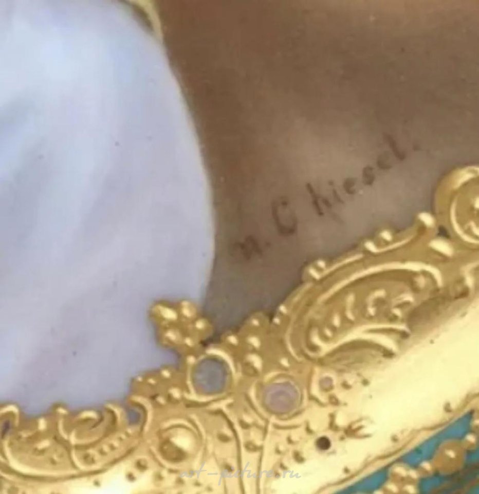 Royal Vienna Porcelain , ROYAL VIENNA STYLE PORTRAIT PLATE