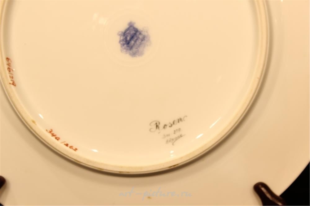 Royal Vienna Porcelain , ROYAL VIENNA PORCELAIN PLATE IN FRAME