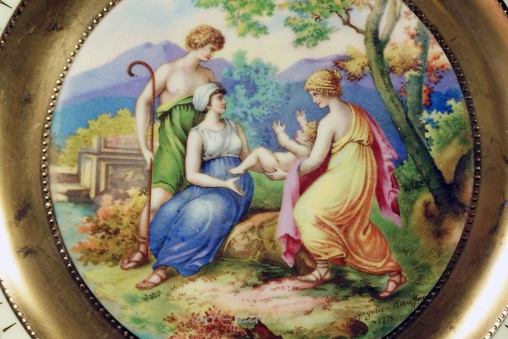 Royal Vienna Porcelain , Royal Vienna Plate Titled "The Young Virgil"