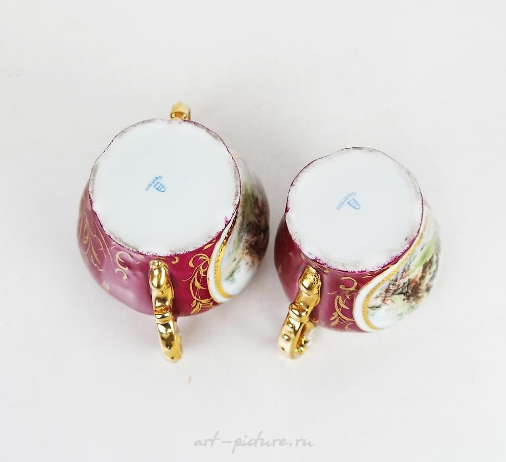 Royal Vienna Porcelain , Royal Vienna Austrian Porcelain Vessels (3)