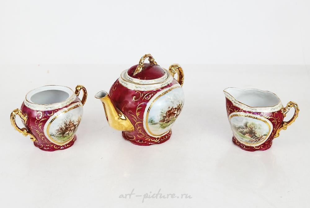 Royal Vienna Porcelain , Royal Vienna Austrian Porcelain Vessels (3)