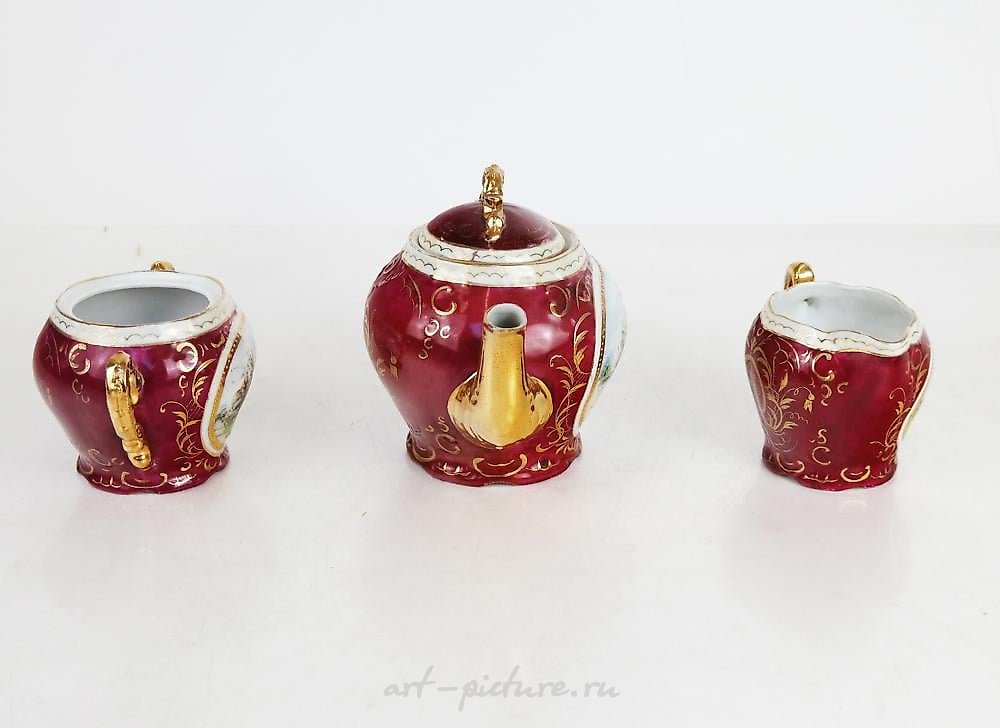 Royal Vienna Porcelain , Royal Vienna Austrian Porcelain Vessels (3)