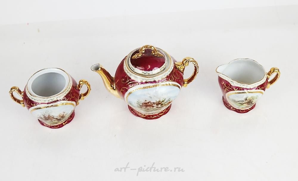 Royal Vienna Porcelain , Royal Vienna Austrian Porcelain Vessels (3)